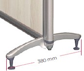 Pés com niveladores